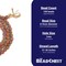 The Bead Chest Mala Meditation Beads - 108 Inlaid Prayer Beads for Yoga, Necklace, Jewelry (8mm, Rudraksha)